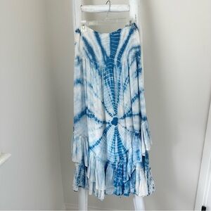 Raviya Blue Tie-Dye Skirt